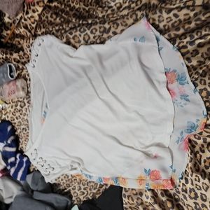 White in the front floral in the back